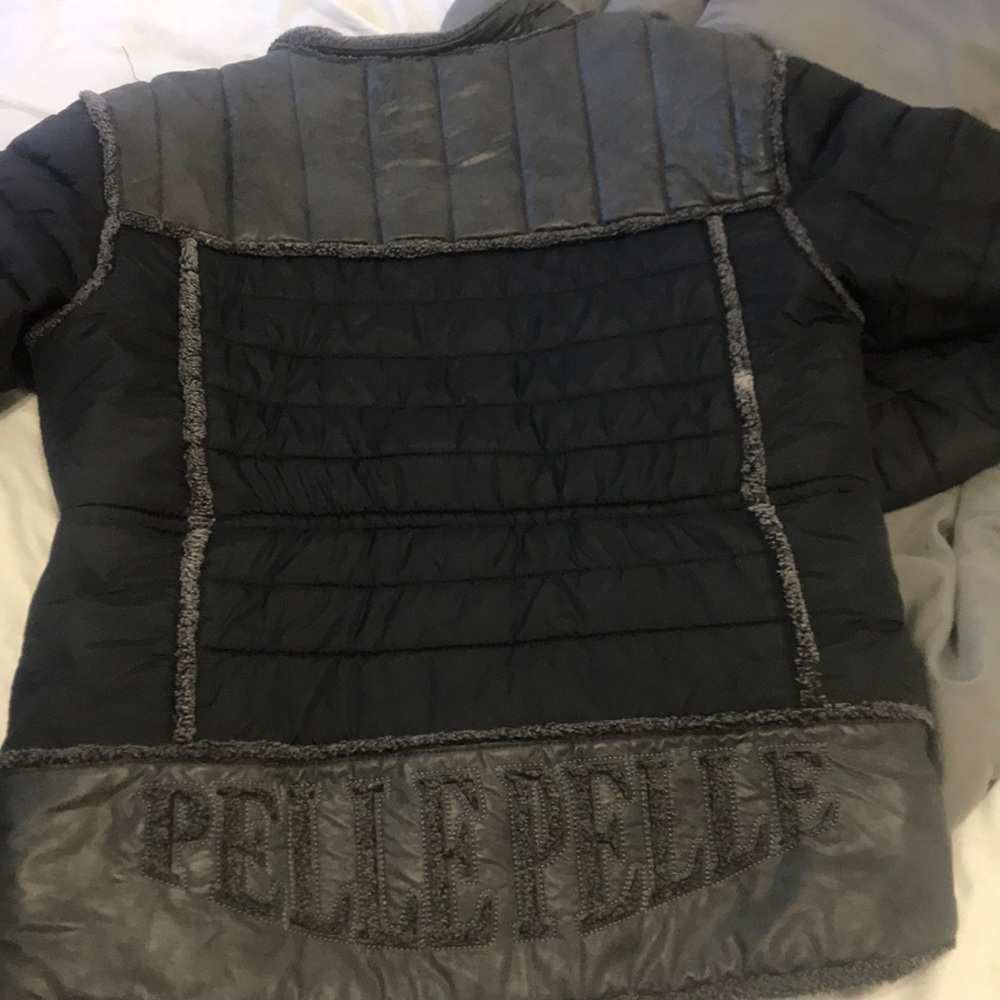 men pelle pelle coat